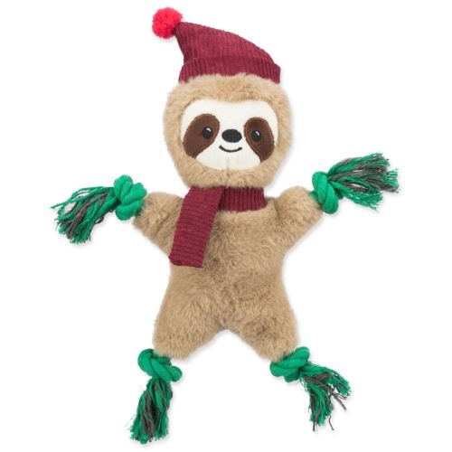 Играчка за Коледа ленивец плюш / въже 30 см