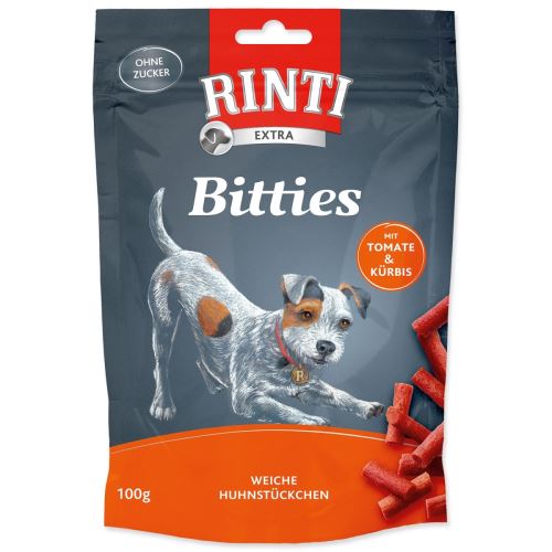 RINTI Extra Bitties пилешко + домати + тиква 100 г