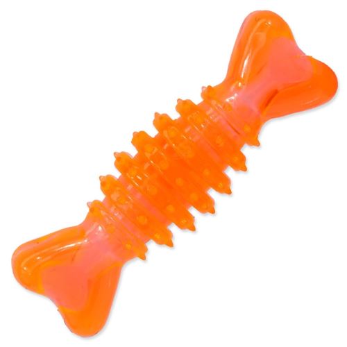 Играчка DOG FANTASY гумена кост оранжева 12 см 1 бр.