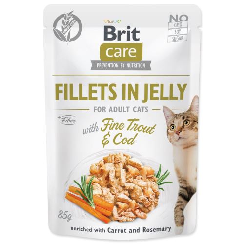 BRIT Care Cat Pouch Trout & Cod in Jelly 85 g