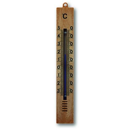 Термометър за външна употреба 18 см, пластмасов, кафяв