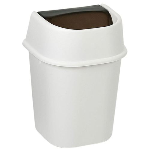 Кофа за боклук, 3 л, пластмасова, бяла