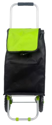 Чанта за пазаруване RIO 25l, капацитет 20 kg черна/зелена