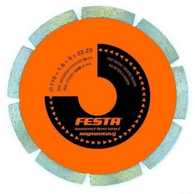 FESTA диамантен сегментен диск 115x22,2 / опаковка 1 бр.