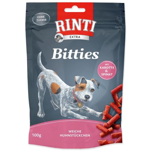 RINTI Extra Bitties пиле + морков + спанак 100 g