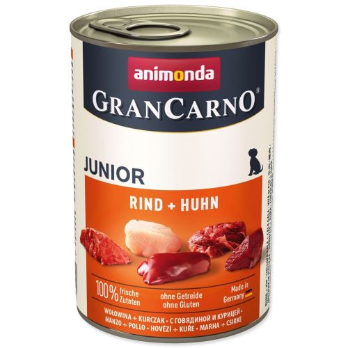 Консервирано говеждо месо Gran Carno Junior + пиле 400 г