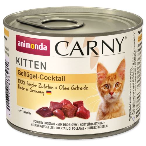 Консервирана смес от домашни птици Carny Kitten 200 g