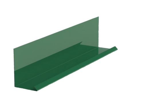 Стенна лайстна за комбинация с покриваща лента RŠ 200, боядисан цинк, зелен мъх RAL 6005