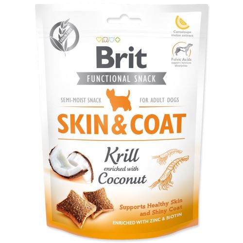 BRIT Care Функционална закуска за кучета за кожа и козина Krill 150 g