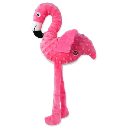 Играчка DOG FANTASY Рециклирана играчка фламинго с шумолящи крила 49 см