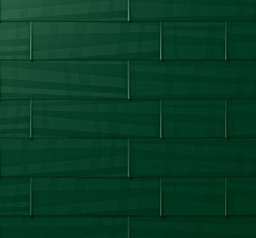 PREFA покривен/фундаментален панел fx.12, 1400 x 420 mm, голям гладък, зелен мъх P10 / опаковка 11,76 m2