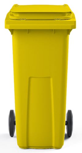Пластмасов контейнер 120l жълт