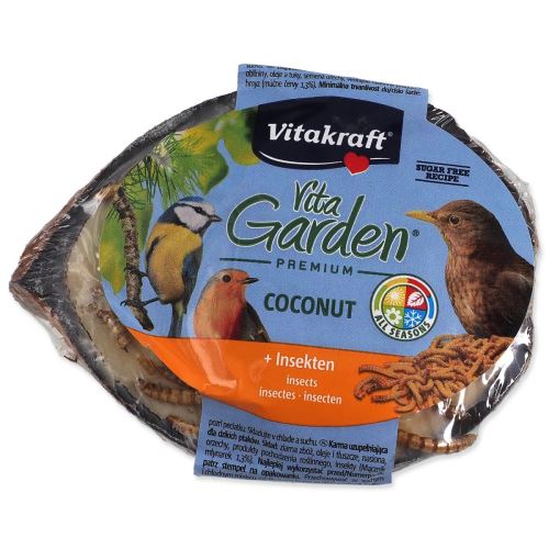 VITAKRAFT Vita Garden 1/2 кокосов орех, пълнен с червеи 1 брой