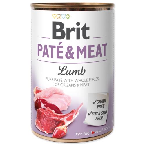 BRIT Пате и месо от агнешко месо 400 г
