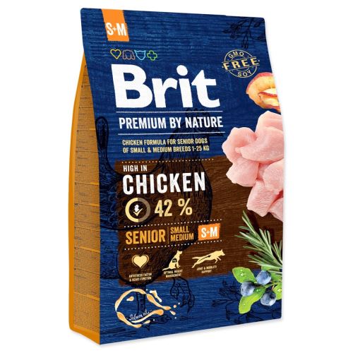 BRIT Premium by Nature Senior S+M 3 кг