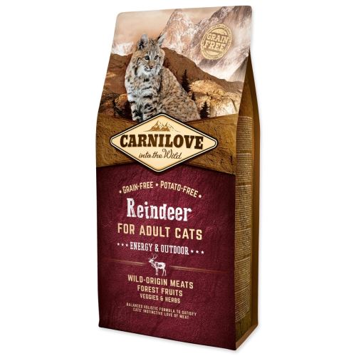 CARNILOVE Reindeer Adult Cats Energy and Outdoor 6 кг
