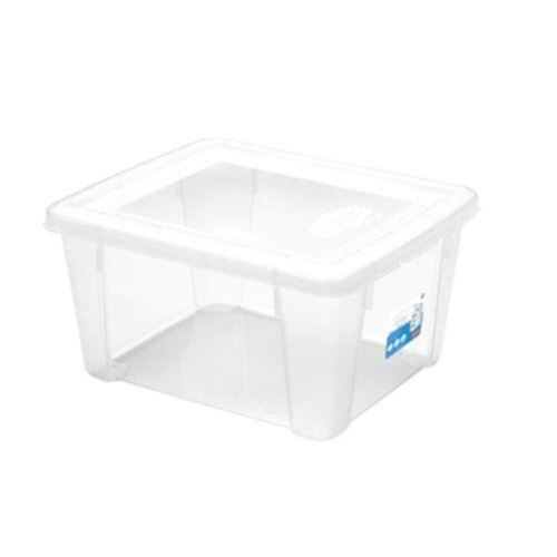 Пластмасова кутия за съхранение с прозрачен капак SCATOLA 2L, 19x16x10cm