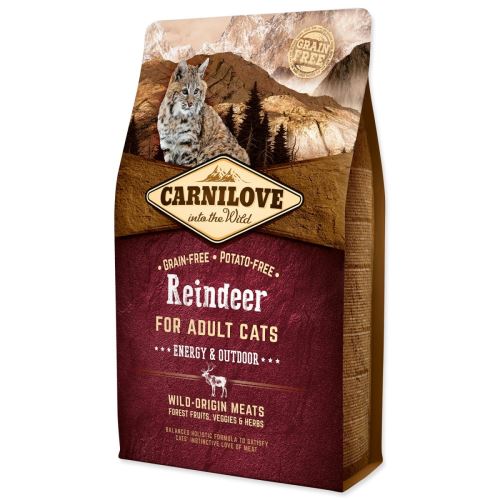 CARNILOVE Reindeer Adult Cats Energy and Outdoor 2 кг