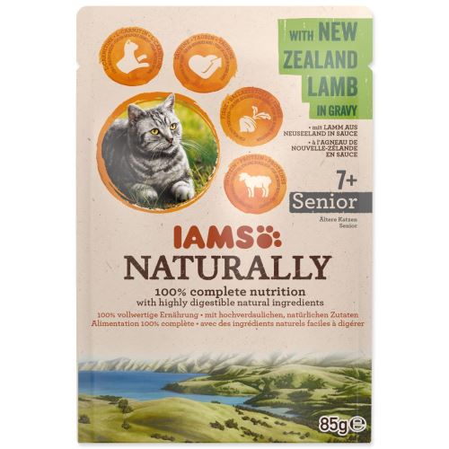 IAMS Naturally Senior агнешко в сос 85 g