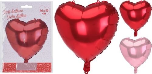 Балони двойки 46x44cm фолио сърца