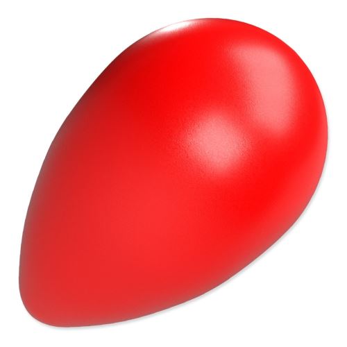 Играчка DOG FANTASY Eggy топка с форма на яйце червена 16 x 26 cm