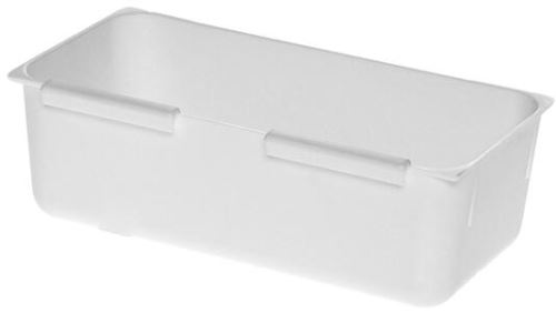Пластмасов органайзер за чекмеджета бял 15x8x5cm