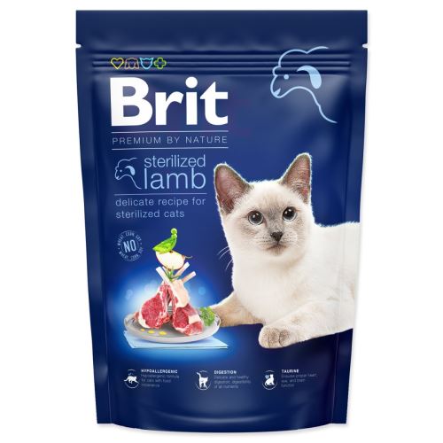 BRIT Premium by Nature Cat Стерилизирано агнешко месо 800 г