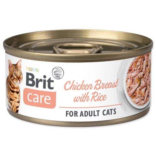 BRIT Care Cat Пилешки гърди с ориз 70 g