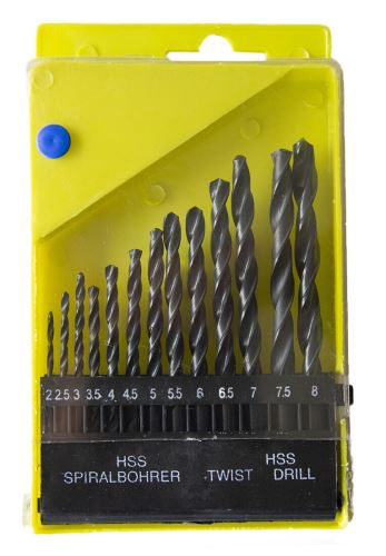 Комплект свредла за метал HSS 2,0- 8,0mm 13 части