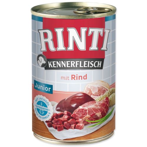 Консервирано говеждо месо RINTI Kennerfleisch Junior 400 g