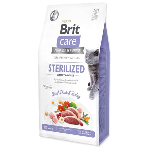 BRIT Care Cat Без зърнени храни, стерилизиран Контрол на теглото 7 кг