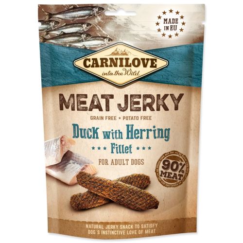 CARNILOVE Jerky Snack Патица с филе от херинга 100 g