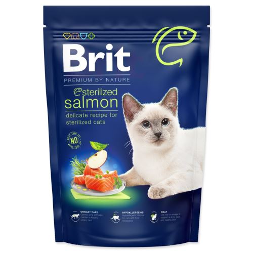 BRIT Premium by Nature Cat Стерилизирана сьомга 800 г