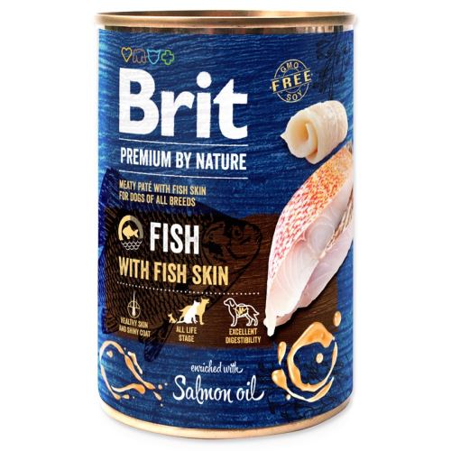 BRIT Premium by Nature Риба с рибена кожа 400 г