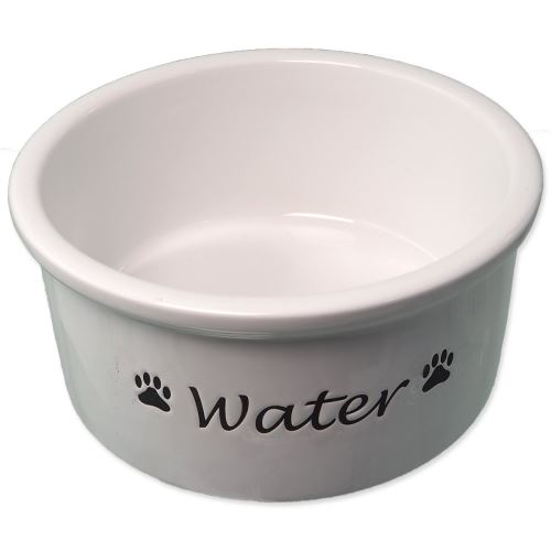 DOG FANTASY керамична купа бяла Вода 15 x 7 cm 600 ml
