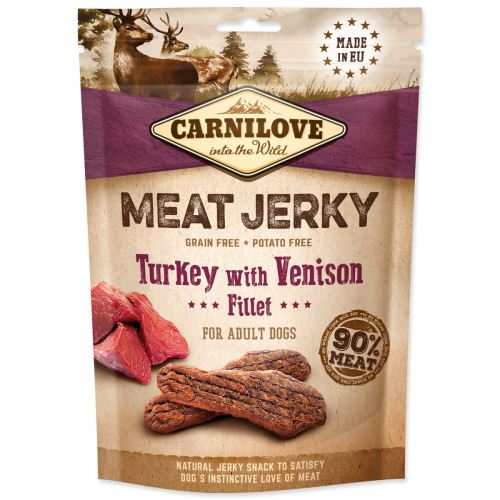 CARNILOVE Jerky Snack Пуйка с филе от еленско месо 100 g