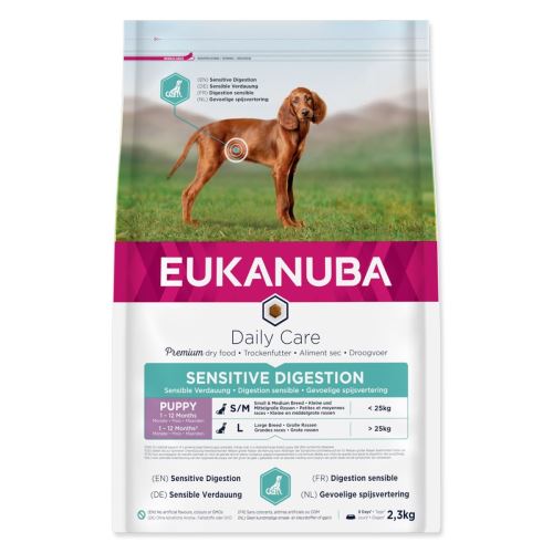 EUKANUBA Daily Care Puppy Sensitive Digestion 2,3 кг