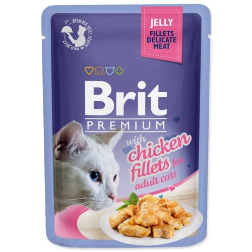 BRIT Premium Cat Деликатни филета в желе с пилешко месо 85 g