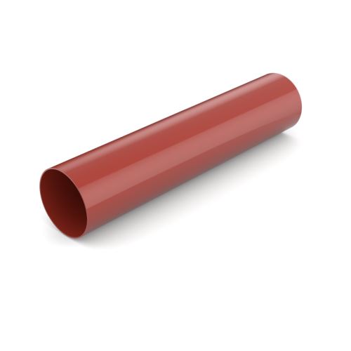 BRYZA Пластмасов накрайник без гърловина Ø 63 mm, дължина 3M, червен RAL 3011