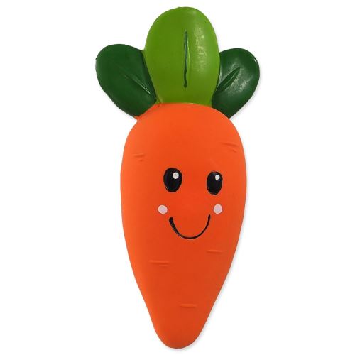Играчка DOG FANTASY Латексов зеленчуков морков със звук 18 см