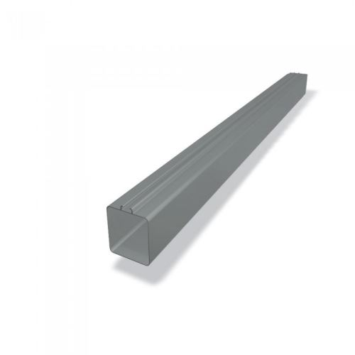 PREFA Квадратен алуминиев лост 100 x 100 mm, дължина 3М, светлосив P10 RAL 7005