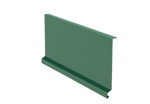 Плочка за подкрайник на ветроупорната релса RŠ 250, боядисан цинк, зелен мъх RAL 6005