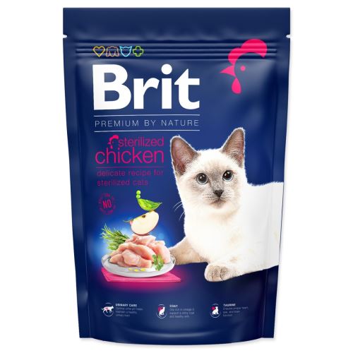 BRIT Premium by Nature Cat Стерилизирано пилешко месо 1,5 кг