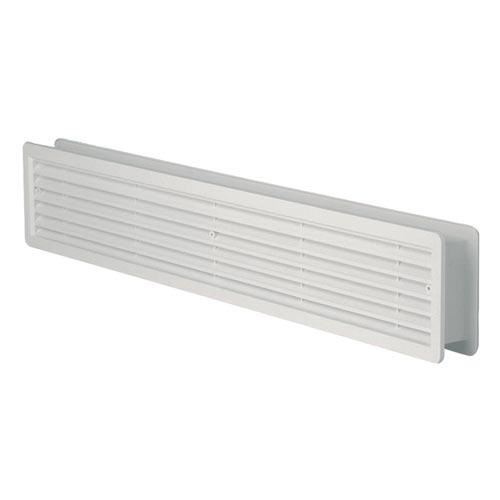 Пластмасова вентилационна решетка на вратата бяла 500x 90mm (2бр.)