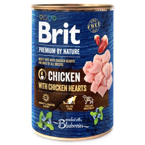 BRIT Premium by Nature Пилешко със сърца 400 г