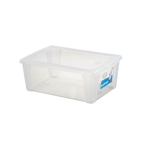 Пластмасова кутия за съхранение с прозрачен капак SCATOLA 10L, 36.5x25.5x14cm