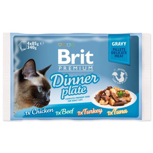 BRIT Premium Cat Деликатни филета в сос за вечеря 340 г