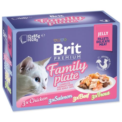 BRIT Premium Cat Деликатни филета в желе Семейна чиния 1020 g