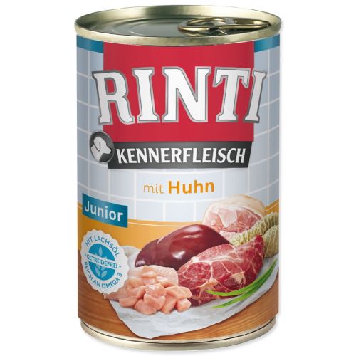 Консервирана храна RINTI Kennerfleisch Junior пиле 400 g