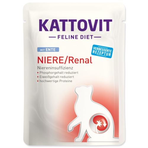 KATTOVIT Feline Diet Kidney-diet/Renal duck 85 g